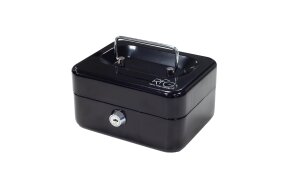 ΜΕΤΑΛΛΙΚΟ ΚΟΥΤΙ ΤΑΜΕΙΟΥ 15cm ΜΑΥΡΟ